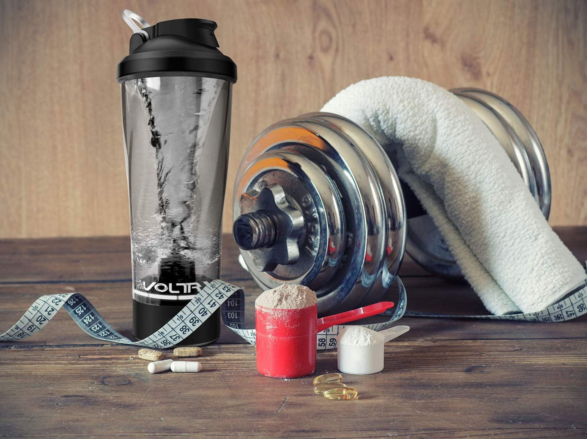 Premium Electric Protein Shaker Bottle, Made with Tritan - BPA Free - 24 Oz Vortex Portable Mixer Cup/Usb C Rechargeable Shaker Cups for Protein Shakes